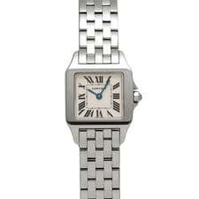 CARTIER Santos Demoiselle Sm W25064Z5 White Ladies Used Watch #31231