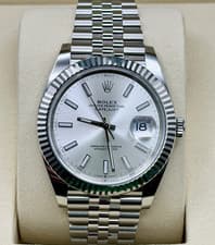 2026 Rolex Datejust 41 - 126334 – Silver | Fluted Bezel | Jubilee | NEW Full Set