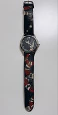Exc+5 Gucci YA1264007A Men G-Timeless Black Dial Quartz Watch NewBattery Working