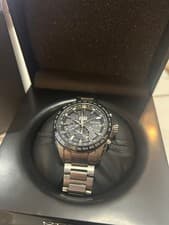 SEIKO ASTRON GPS SBXB149 Silver Quartz Watch with Box and Manual
