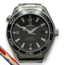 Omega Seamaster Planet Ocean Liquid Metal 222.30.42.20.01.001 Black Stainless W