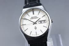 [Near MINT] Vintage Seiko Grand Quartz 4843-8050 Silver Dial Quartz Men's Watch