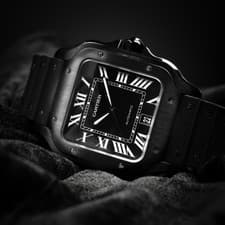 2022 Cartier Santos ADLC Stainless Steel Black 39.8mm WSSA0039