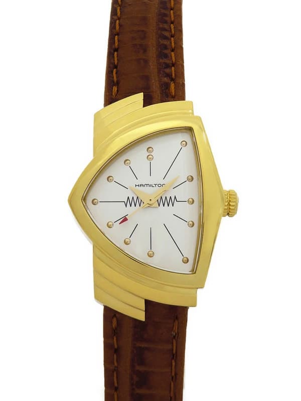HAMILTON Ventura Quartz Watch H24101511 Gold