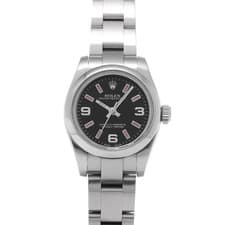 ROLEX Oyster Perpetual 26 176200 black WATCH 716188