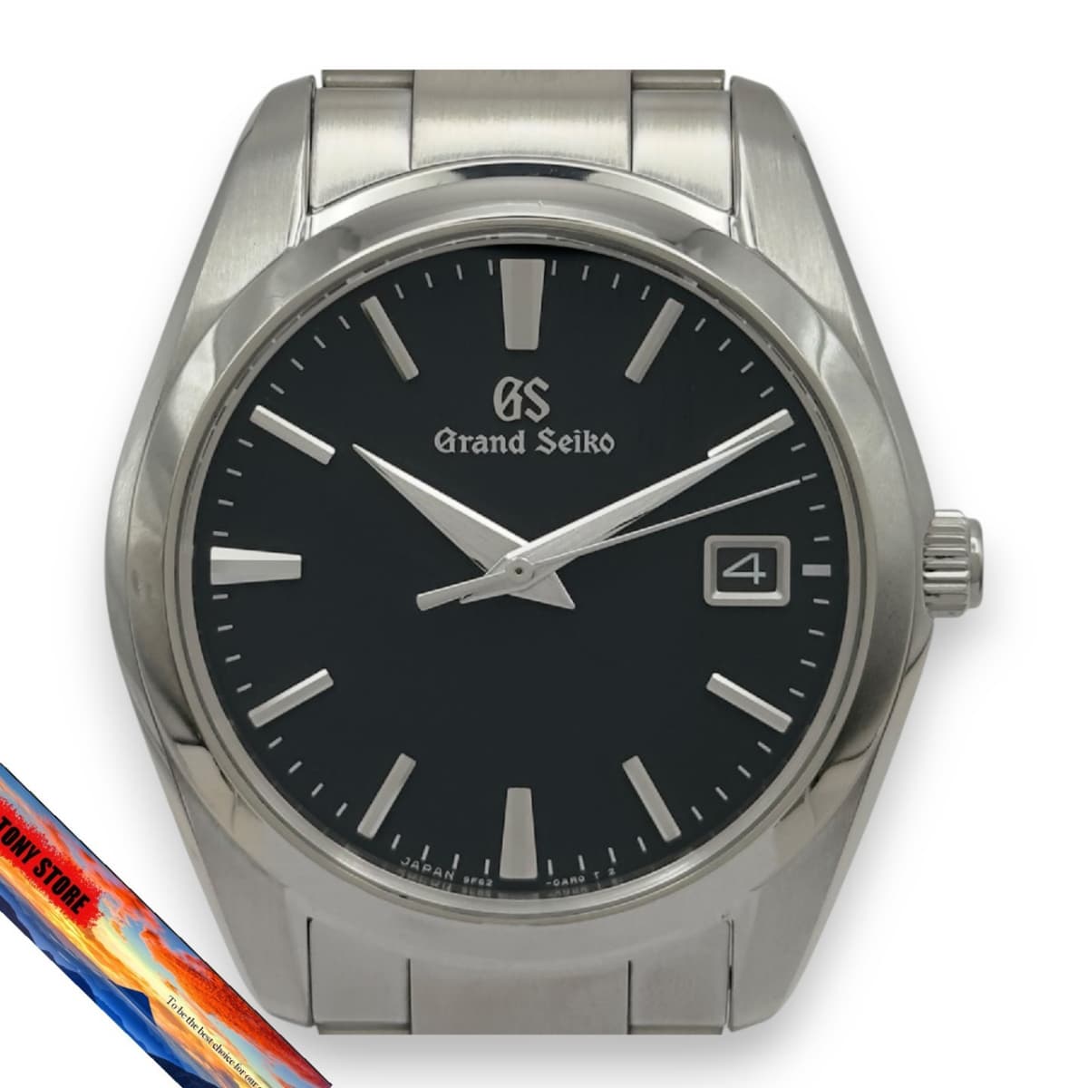 Grand Seiko Heritage Collection 9F Quartz SBGX261 Black Stainless Steel Watch