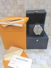 LOUIS VUITTON Tambour Slim Eclipse Q1DM0 Monogram Quartz WeMen's Watch RANK:A