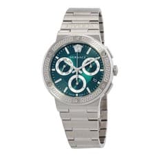 Versace Chronograph Quartz Green Dial Men's Watch VEZ900121
