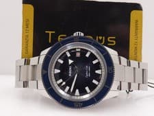 RADO CAPTAIN COOK BLUE R32505203 NEW FULL SET AUTOMATIC STEEL & CERAMIC WATCH