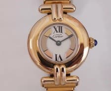 CARTIER Must Colisee Trinity Vermeil W590002 Quartz Watch Gold Plated Silver 925
