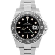 2015 PAPERS Rolex GMT-Master II BLACK Stainless Steel Green 40mm 116710 LN BOX