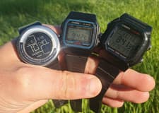 Lot of 3 Vintage Digital Watches Casio Mens F-91W, LDF30 Unisexe, W800H-1AV