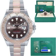 2024 NEW PAPERS Rolex 40mm Yacht-Master 126621 Chocolate Everose Gold Two Tone