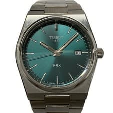 Tissot PRX Quartz Mens Green Dial 39mm Stainless Steel Used