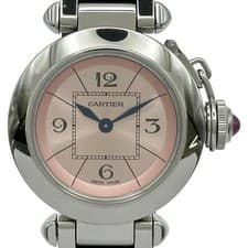 Cartier Miss Pasha W3140008 Pink Stainless Steel Quartz Women's Watch
