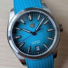 San Martin SN0144 36mm Miyota 9015 Automatic Watch Blue Dial Japan