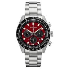 Seiko Prospex Speedtimer Solar Chronograph Red Men's Watch - SSC927