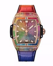 Hublot Spirit of Big Bang King Gold Rainbow Automatic Diamond Watch 39mm W/ Box
