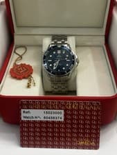 BEAUTIFUL Omega Seamaster 300M 41mm  Bond Blue Wave Dial Automatic Used in Box