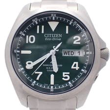 Citizen Promaster Eco-Drive Men's Watch Titanium Green Dial PMD56-2951