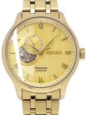 SEIKO Presage Japanese Garden Automatic Watch SARY264 4R39-00W0 Gold Dial 41mm