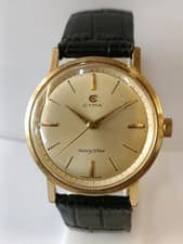 CYMA NAVY STAR WINDING CREAM DIAL SWISS MEN'S WORKING CONDITION