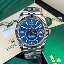 2021 Rolex Sky Dweller 326934 Fluted Bezel Blue Dial Jubilee  42mm  Full Set