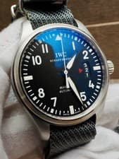 IWC Pilot Mark XVII 95% LNIB IW326501 41mm Larger NATO Strap! OEM IWC Buckle