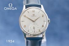 OMEGA 1954 SUB- DIAL WATCH - SUPERB VINTAGE SERVICED & WARRANTY CAL.266