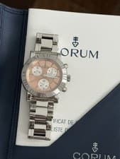 Rare Vintage Corum Romulus 396.701.20 Men’s Chronograph Sports Watch