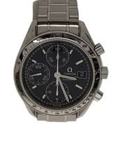 OMEGA Mens Watch Automatic Analog Stainless BLK SLV 3513.50 Used