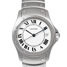 Cartier Santos Ronde Ref.W20026K1 Used White Men s Watch