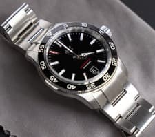 Christopher Ward C60 Trident Pro 300 38mm Date Black Auto Diver Watch Men's