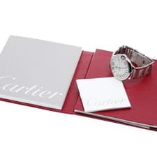 CARTIER BALLON BLEU LM W69012Z4 42mm SS Silver Dial Automatic Date #C159