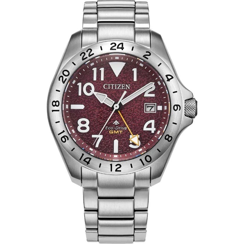 Citizen Eco-Drive Men's Promaster Land GMT Stainless Steel Watch - BJ7150-50W