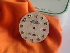 Rolex original quick set men's dial 16013,16233,off white Arabic Jubilee