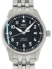 IWC MARK XX Pilot's Watch Mark20 IW328202 40mm Black Dial Steel Box Card #T106