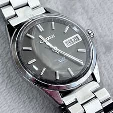 Citizen Seven Star V2 Auto 4-721161 Black Dial Stainless Steel Watch