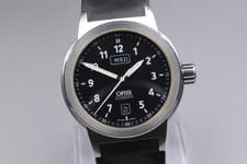 [Near MINT] ORIS 7534 Big Crown Date Day Black Dial Automatic Men's From JAPAN