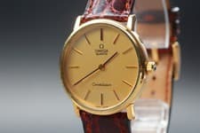 [Near MINT] Vintage OMEGA Constellation Cal.1330 33mm Gold Quartz Men's Watch