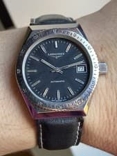 Longines Skin Diver Watch Automatic 2371 Vintage Steel Watch L633.1