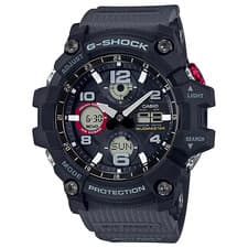 Casio G-SHOCK MUDMASTER 55mm Black Stainless Steel Case, GWG-100-1A8JF