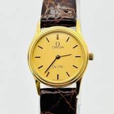 Omega De Ville Quartz Gold Ladies Watch Used