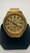 Vintage Edox Bluebird Automatic – Hi-Beat 28,800 BPH – Textured Gold Dial –Swiss