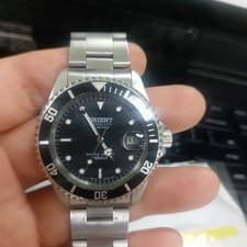 Orient Automatic Black Diver Watch, Men's