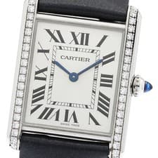 CARTIER tank mast LM W4TA0017 Diamond Bezel Quartz Boy's Watch_951508
