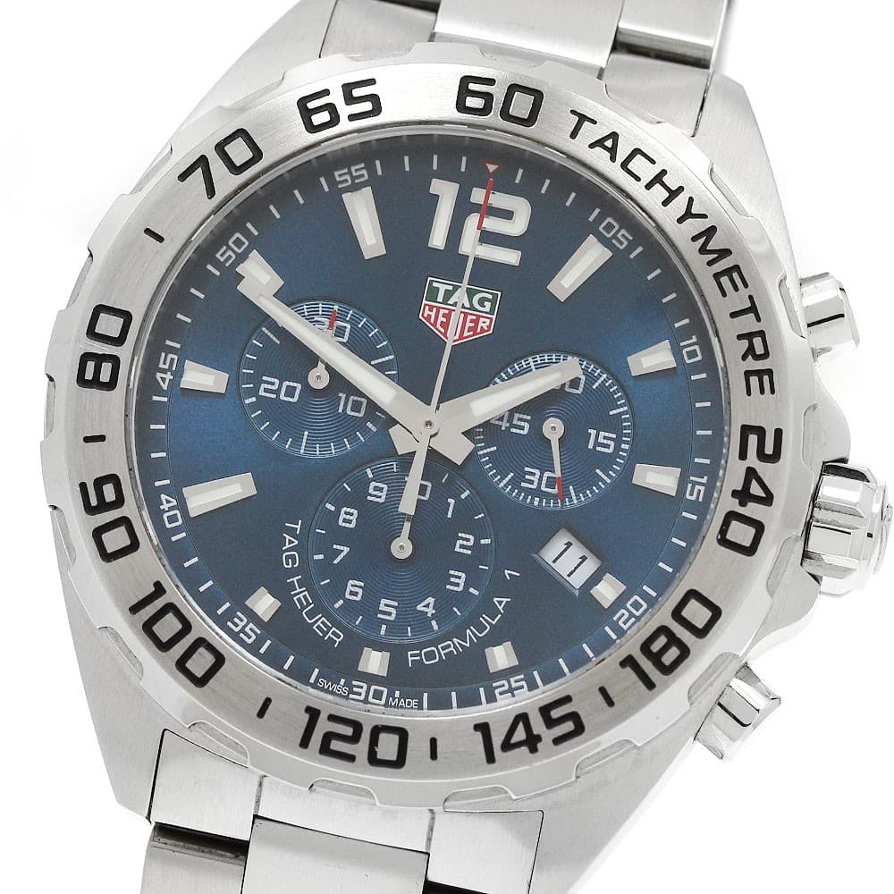 TAG HEUER Formula 1 CAZ101K Date Chronograph blue Dial Quartz Men's Watch_952574