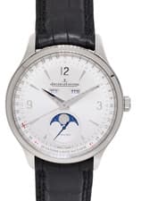Jaeger LeCoultre Master Calendar Moon Steel Mens 40mm Watch 830.8.A6.S