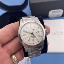 Hamilton Khaki 041330 Silver Dial 42mm Automatic Men's SS Watch