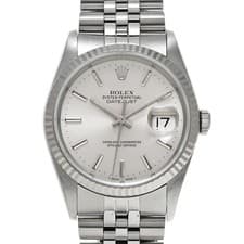 ROLEX Datejust 16234 Silver WATCH 722822